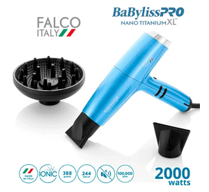 Secador Babyliss Pro Falco Italy Nano Titanium XL 2000W