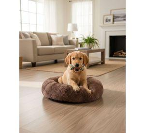 Cama Acolchada de Alta Densidad para tus mascotas 100 cm café