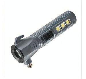 Linterna De Emergencia Multiuso Recargable Para Auto Gris