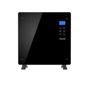 Estufa Electrica Panel Convector Vidrio Gh10rm Negro 1000w
