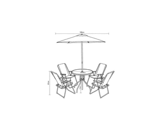COMEDOR EXTERIOR 4 PERSONAS - OUTZEN