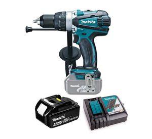Taladro Atornillador Percutor 18v 91 Nm 4 Ah Makita Dhp458