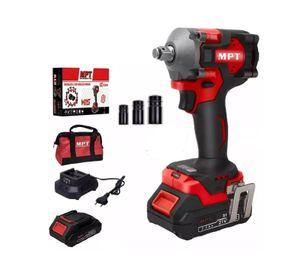 Llave De Impacto Inalambrica 21v 2bat Mpt 380nm Sin Carbones Sello Sec