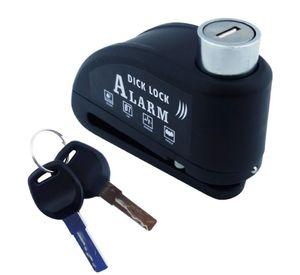 CANDADO PARA FRENO DISCO CON ALARMA NEGRO CON 2 LLAVES RECARGABLE