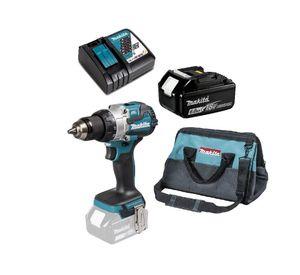 Taladro Atornillado Percutor 18V 110Nm + Batería 6 Ah Makita DHP489