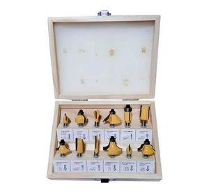 Set De 12 Brocas Fresas Madera Router 6.35mm