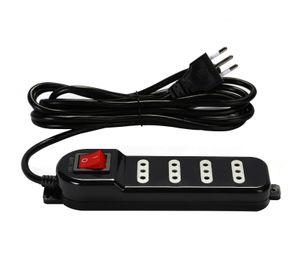 Alargador Electrico 3 Mts 4 Pos Negro Switch