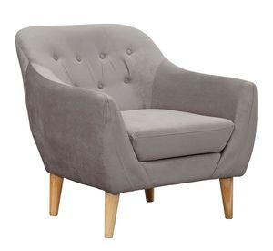 Poltrona 1C Norway Felpa Gris  85x87x90