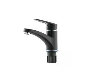MONOMANDO DUSCHY ABS EKO BLACK MATTE PLUS LAVAMANO