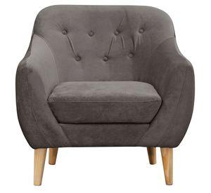Poltrona 1c  Norway Felpa Gris Osxuro 85x87x90