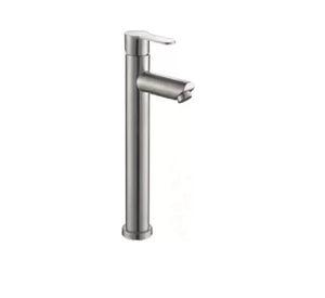 Monomando Lavamanos Alto Moderno Inoxidable Taumm 31cm