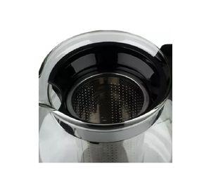 Hervidor de agua eléctrico de vidrio doble con filtro de té