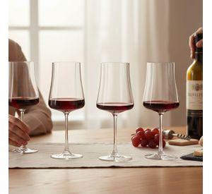 SET 4 COPONES VINO TINTO TRENTO BOHEMIA 560 ML