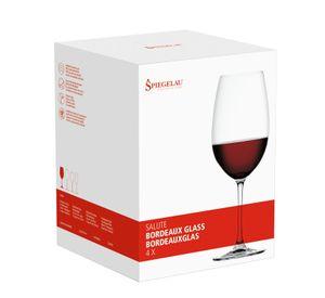Set 4 Copas Salute Bordeaux