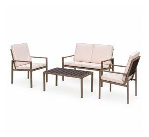 Juego Set Terraza Syros 4 Personas Con Cojin Northwest