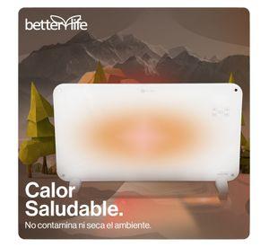 Calefactor Mural De Cristal Wi-Fi 2000W Betterlife BLCV2000W
