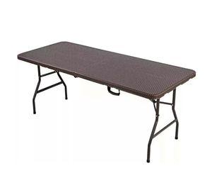 MESA PLEGABLE TIPO MALETA 1 80 MTS PORTATIL TERRAZA