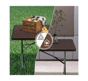 MESA PLEGABLE TIPO MALETA 1 80 MTS PORTATIL TERRAZA