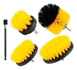 Set 4 Cepillos Limpieza Con Taladro Auto Hogar Tapiz Norplat