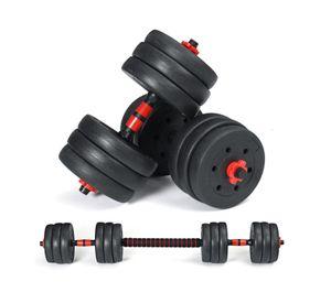 Set de Mancuernas de 20 Kg con Union Red+ Barra
