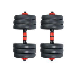 Set de Mancuernas de 20 Kg con Union Red+ Barra