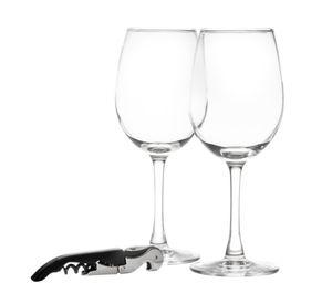 Set De Vino 2 Copas De Vino Descorchador Para Regalo