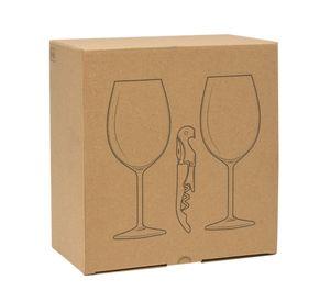 Set De Vino 2 Copas De Vino Descorchador Para Regalo