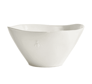 ENSALADERA 28CM CERÁMICA BLANCA ABEJA