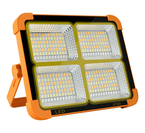 Luz Solar Portátil Led 100w 10000lm Ip66 Luz Emergencia Naranja Color de la luz Blanco Genérica RZ.W1000W