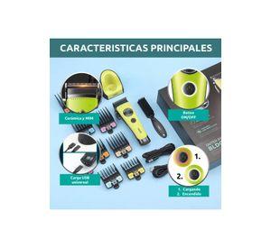 Máquina Cortar Pelo VGR880C Cerámica Motor Rotatech Verde