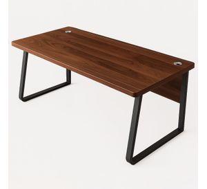 Escritorio Oficina Round Leg Posh Antideslizante Brown 160cm