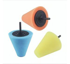 Kit De 3 Piezas Esponjas Pulir En Forma De Cono, Auto