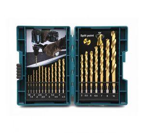 Set De Brocas Metal Makita B-67795 Hss-tin 19 Piezas