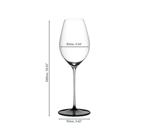 RIEDEL COPA FATTO A MANO BASE NEGRA CHAMPAGNE/SAUVIGNON BLANC