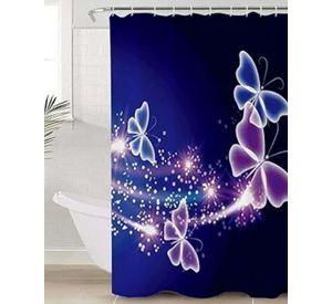 Cortina de Baño Tela Género + Forro Impermeable c07