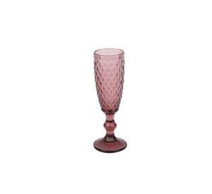 Set 6 copas vidrio rosado 160ml