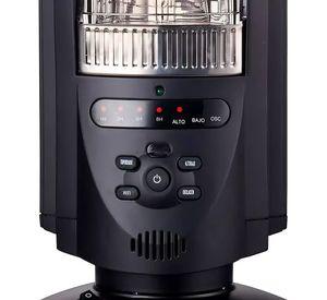 CALEFACTOR CON EFECTO LUMINOSO  FIBRA CARBONO KENDAL KFC-600D NEGRO