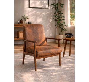 Poltrona Sitial Roma Suede Café