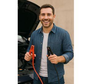 Cable Para Puente Roba Corriente Automovil + Cinta Remolque 3 Toneladas