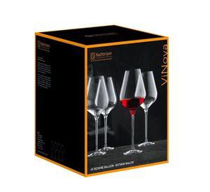 Set 4 Copas Vinova Burgundy Balloon