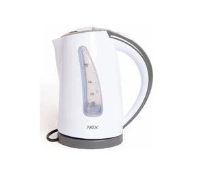 Hervidor Agua 1.7 Litros Nex Plastico Blanco Con Bloqueo
