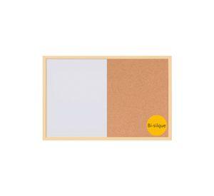Pizarra Corcho + Magnética 60x40cm MDF Pastel Amarillo