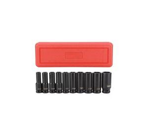 Juego Set Dados De Impacto 1/2, 10 Piezas De 10 A 24 Mm