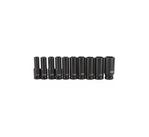 Juego Set Dados De Impacto 1/2, 10 Piezas De 10 A 24 Mm