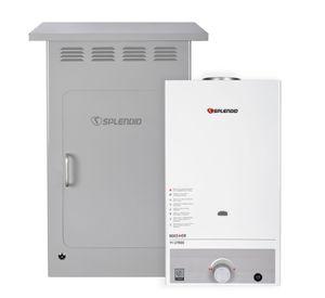 Pack Calefont 11L Tiro Natural Gas Licuado + Gabinete