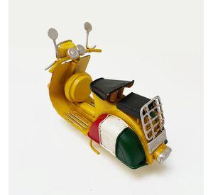 Moto A Escala Tipo Vespa, Decoración Vintage En Fierro