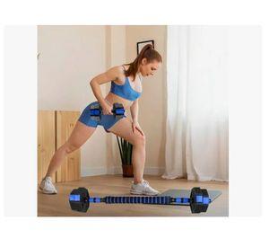 Kit Mancuernas Y Barra Armable 15kg Pesas Ajustables Fitness