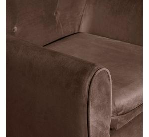 Poltrona 1C Bergen Felpa  chocolate 78 x 70 x 98