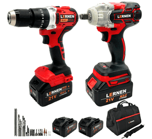 Pack Brushless Taladro y Llave Impacto + Bolso + Accesorios