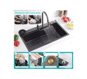 Combo Lavaplato Empotrado80x45cm Acero Inoxidable Cuchillero